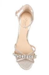 Light Gold | Giona Embellished Evening Shoe
