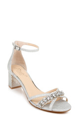 Silver | Giona Embellished Evening Shoe