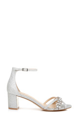 Silver | Giona Embellished Evening Shoe
