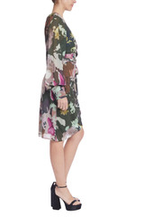 Green Multi | One-Shoulder Floral Mini