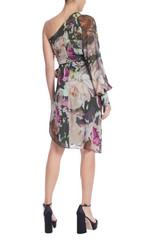 Green Multi | One-Shoulder Floral Mini