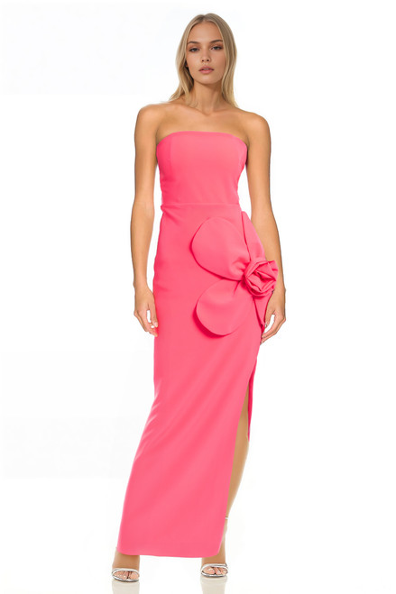 Coral | Eloise Strapless Sheath Gown Front