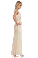 Copper | Eva Sleeveless Front Knot Gown Side