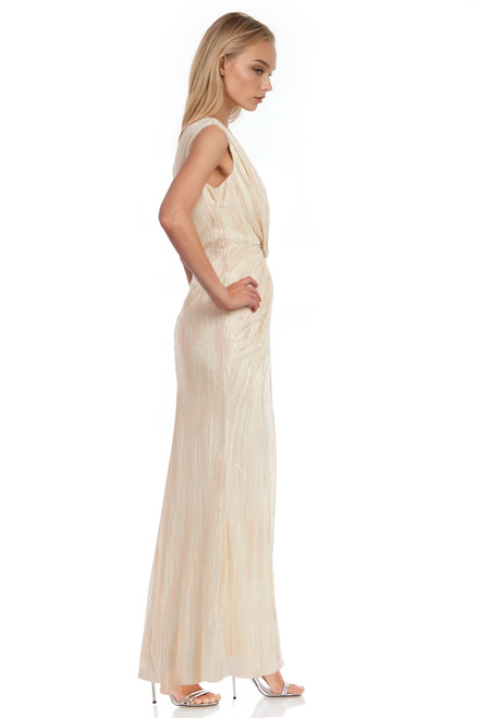 Copper | Eva Sleeveless Front Knot Gown Side