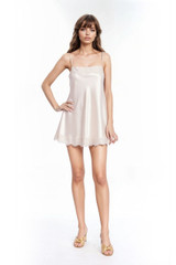 Rose | Hannah Mini Lace Slip Dress Front