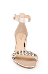 Champagne | James Ankle Strap Block Heel