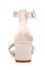 Champagne | James Ankle Strap Block Heel