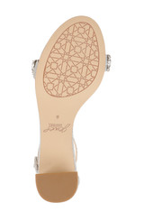 Silver Glitter | James Ankle Strap Block Heel