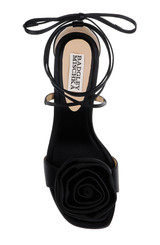 Black | Janelle Ankle Tie Sandals Top