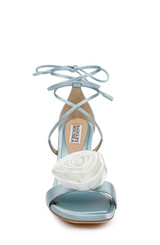 Mist Blue | Janelle Ankle Tie Sandals Front