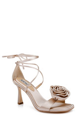 Nude | Janelle Ankle Tie Sandals Front Side