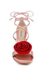 Pink | Janelle Ankle Tie Sandals Front