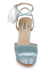 Mist Blue | Janessa Rosette Platform Pumps Front