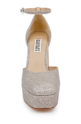 Champagne Glitter | Jayda Platform Pumps Front