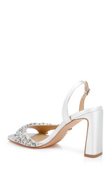 White | Jenesis Slingback Sandals Back Side
