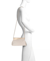 Champagne | Haven Textural Satin Asymmetric Frame