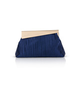 Navy | Haven Textural Satin Asymmetric Frame