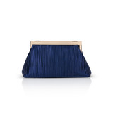 Navy | Haven Textural Satin Asymmetric Frame