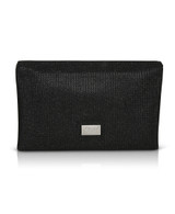Black | Dakota Sparkle Jacquard Envelope with Crystal Bow