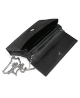 Black | Dakota Sparkle Jacquard Envelope with Crystal Bow