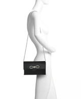 Black | Dakota Sparkle Jacquard Envelope with Crystal Bow