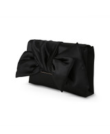 Black | Delilah Handtied Bow Envelope Clutch