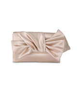 Champagne | Delilah Handtied Bow Envelope Clutch