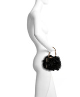 Black | Natasha Ruffle Box Clutch Form