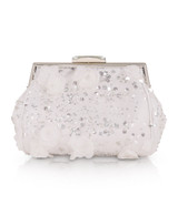 White | Bea Couture Clutch Front Front