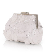 White | Bea Couture Clutch Front Side