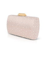 Champagne | Avery Cabochon Bead Minaudiere