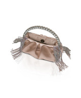 Champagne | Tatiana Crystal Fringe Pouch Clutch