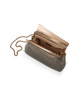 Gold | Ivy Asymmetrical Crystal Pouch Clutch