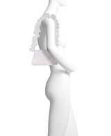 White | Sophia Ruffle Strap Shoulder Bag