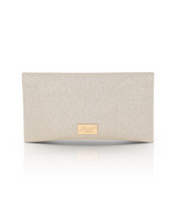 Gold | Sarah Envelope Clutch with Crystal Brooch
