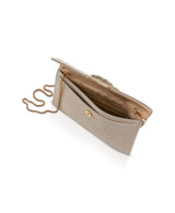 Gold | Sarah Envelope Clutch with Crystal Brooch