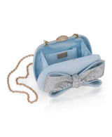 Blue | Emmy Crystal Bow Minaudiere Open