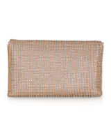 Gold | Noemi Crystal Envelope Clutch Back