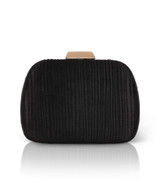 Black | Halo Crystal Panel Minaudiere Back