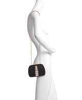 Black | Halo Crystal Panel Minaudiere Form