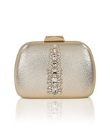 Gold | Halo Crystal Panel Minaudiere Front