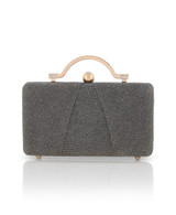 Silver Gold | Lara Top Handle Minaudiere Front