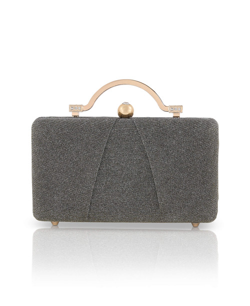 Silver Gold | Lara Top Handle Minaudiere Front
