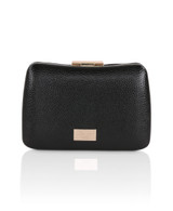 Black | Tatum Faux Leather Clutch Back