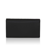 Black | Julie Bow Embellished Flap Clutch Back