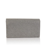 Silver Gold | Julie Bow Embellished Flap Clutch Back