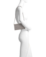 Silver Gold | Julie Bow Embellished Flap Clutch Form