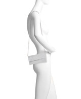 Silver | Jayden Crystal Mini Envelope Clutch Form