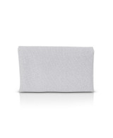 Silver | Alicia Sparkle Jacquard Envelope Clutch Back