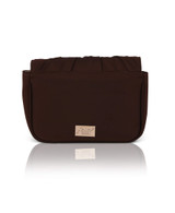 Brown | Romie Pleated Mini Crossbody Back